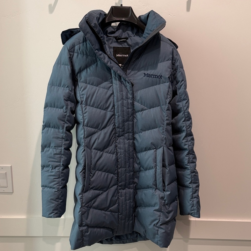 Marmot Teal Blue Quilted Jacket